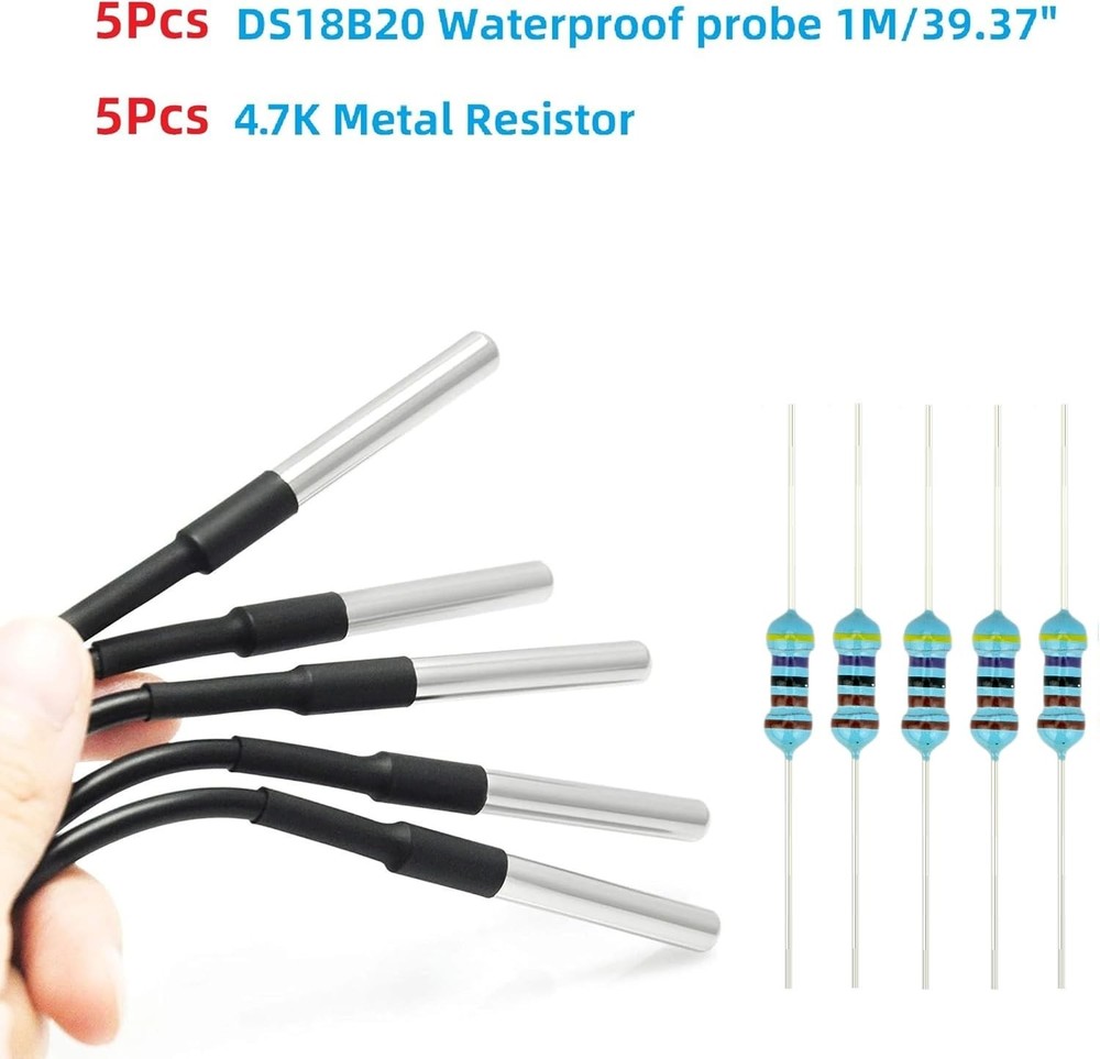 DS18B20 Temperature Sensor High-Accuracy Waterproof for Arduino Raspberry Pi ...
