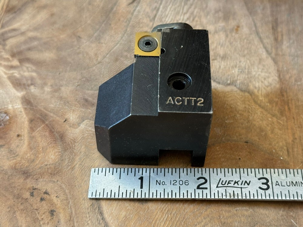 ACCU-SET Roller Backrest Turning Tool ACTT Style With Rectangular Carbide Insert