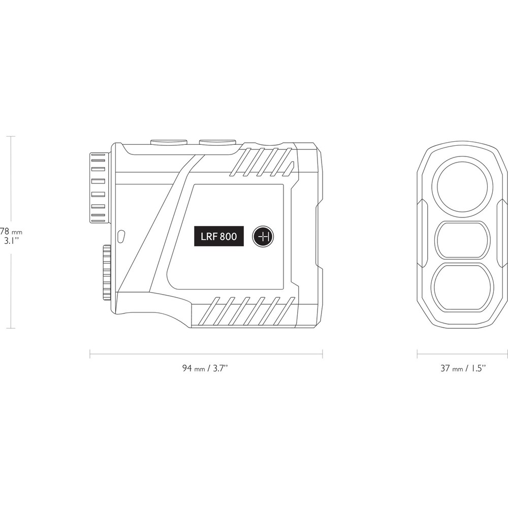 HAWKE 800 LCD 6x21 Laser Rangefinder (41022)