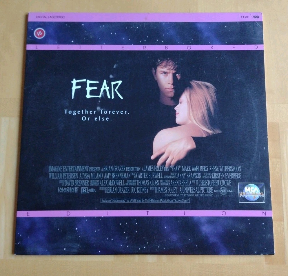 Fear (Laserdisc, 1996) Double Sided: Letterboxed Edition: MCA