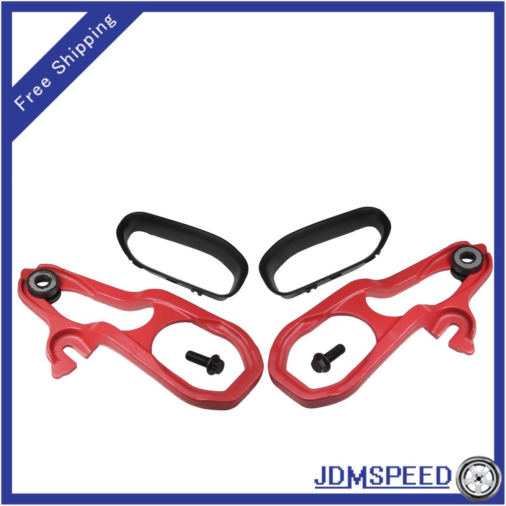 Heavy Duty Front Left & Right Tow Hooks For Dodge 2019-2022 Ram 1500 DT RED