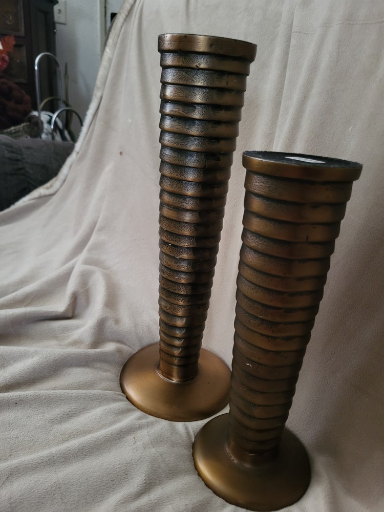 Crate and Barrel Candle Holders.