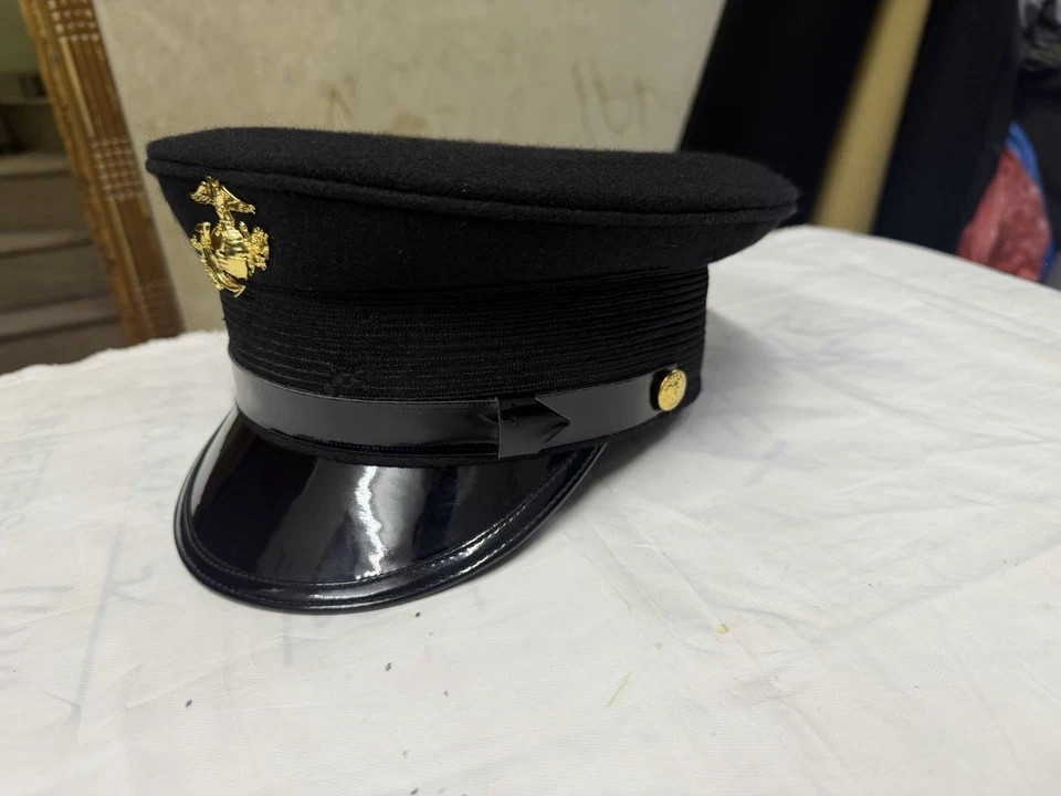WW1 USMC Marine Corps Bell Crown Visor Hat
