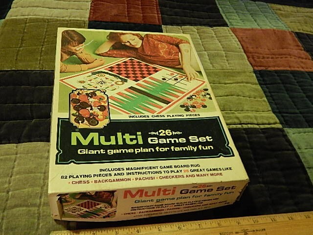 1976 Multi Game Set ~ Athol Research Co. ~ Chess Backgammon Bingo ~ FREE SHIP.