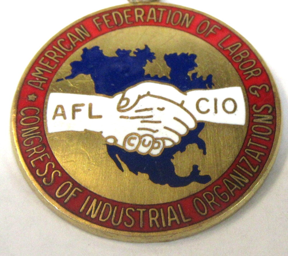 1971 AFL-CIO CONVENTION BAL HARBOUR Florida PRESS BADGE pinback button ^