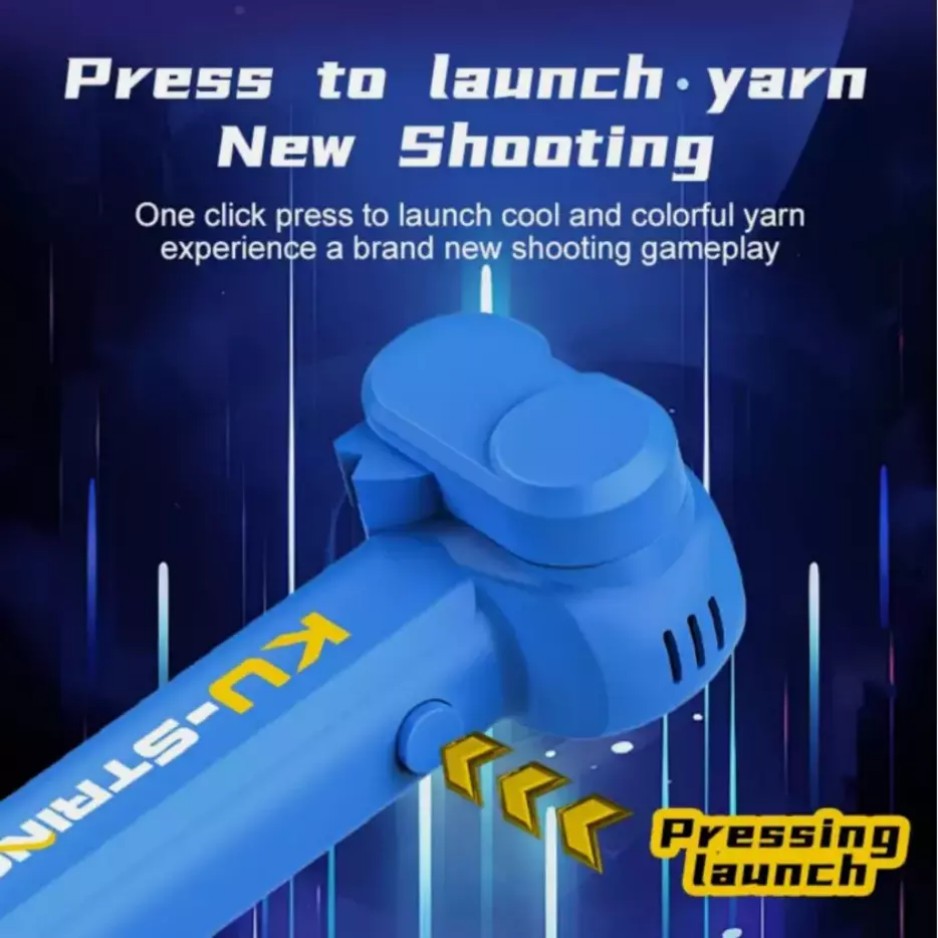 Lasso String Shooter Loop Toy Handheld Zip Rope Launcher Propeller Toy US&**