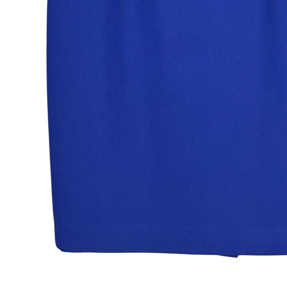 Kasper Size 4 Petite Blue Polyester/Acetate Lined (Polyester) Blazer/Skirt Set