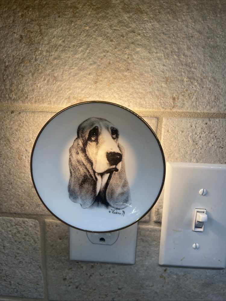 night light With Basset Hound
