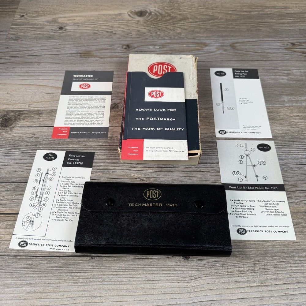 Frederick Post Techmaster  - 1141T Drafting & Engineering Set - Made in Germany