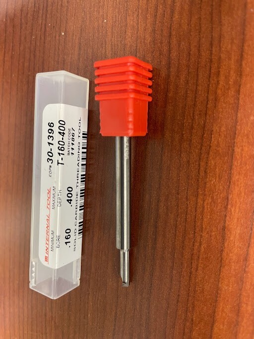 INTERNAL TOOL 30-1396 THREADING TOOL .160" MIN .400"MAX