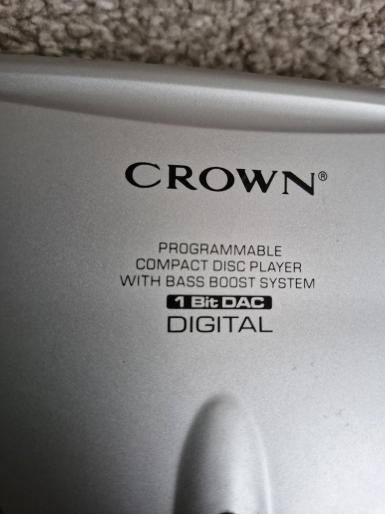 Crown cd-73 Portable CD Player Working