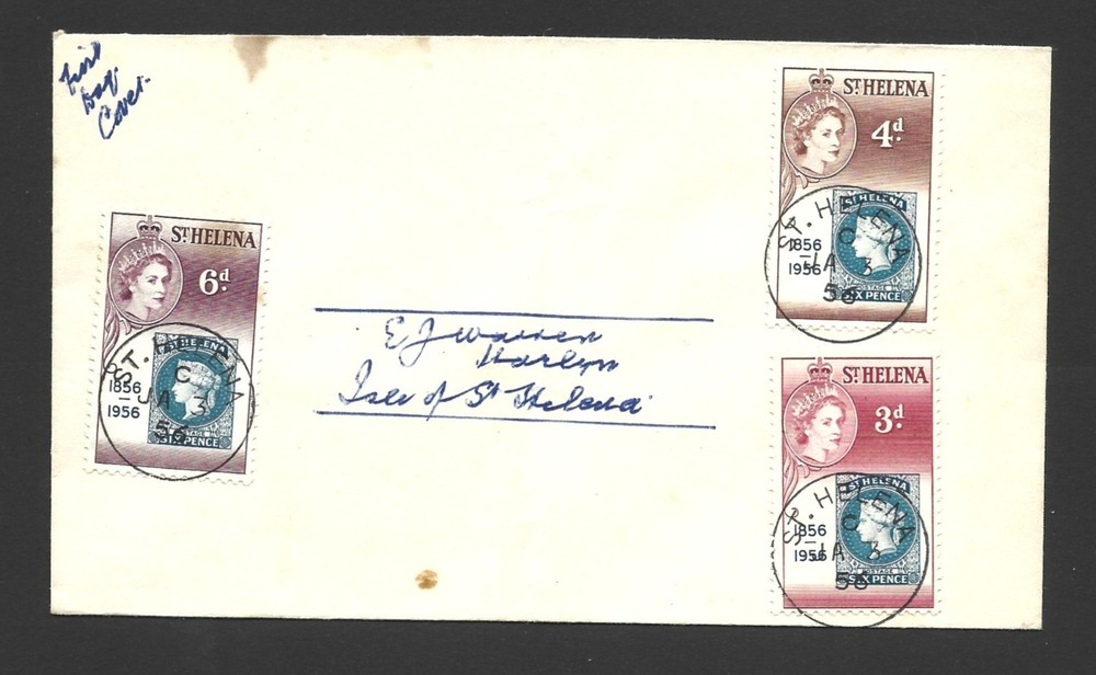 St Helena 1956 first day cover. ref A924