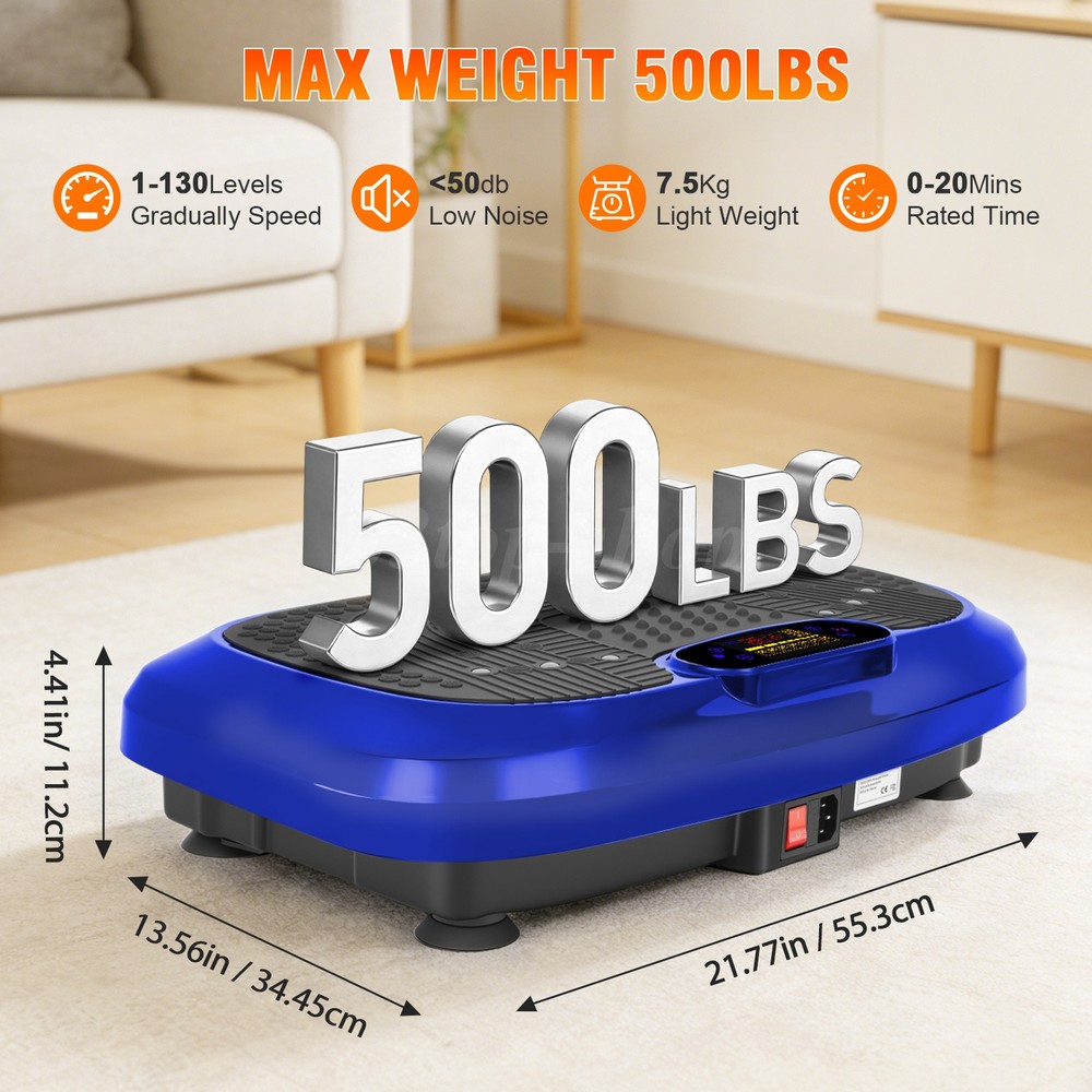 Vibration Plate Exercise Machine Whole Body Workout Vibrate Platform Bluetooth