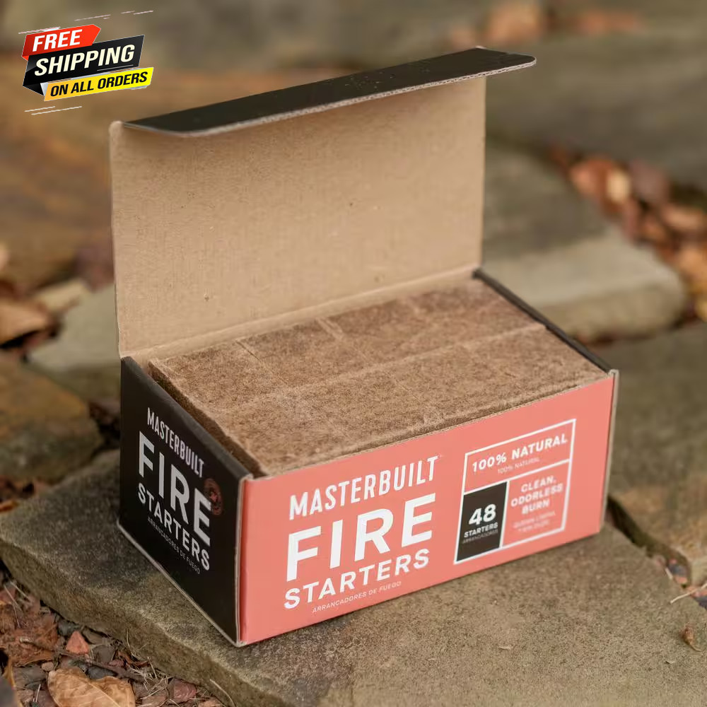 Masterbuilt Fire Starters Clean Odorless Burn 48 Count