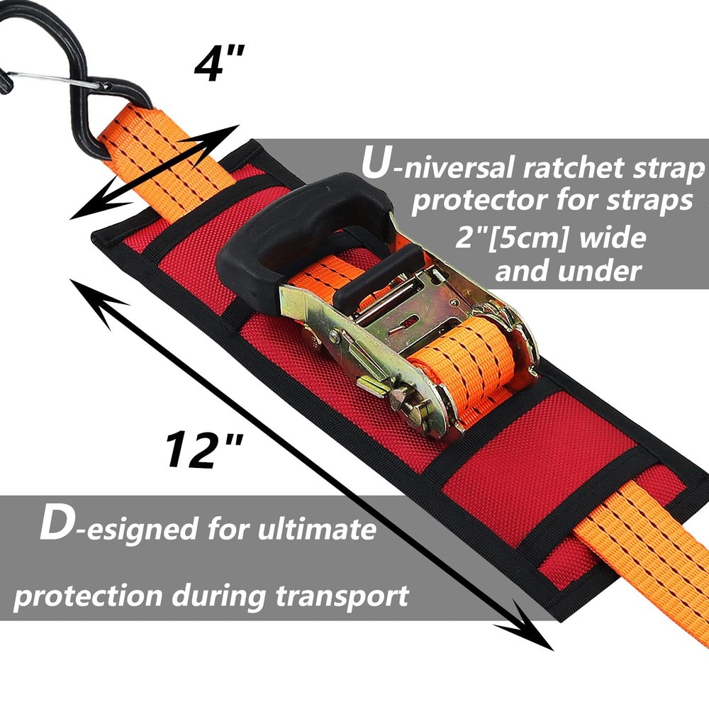 Ratchet Strap Protector Sleeve Universal Tie Down Strap Ratchet Protector for...