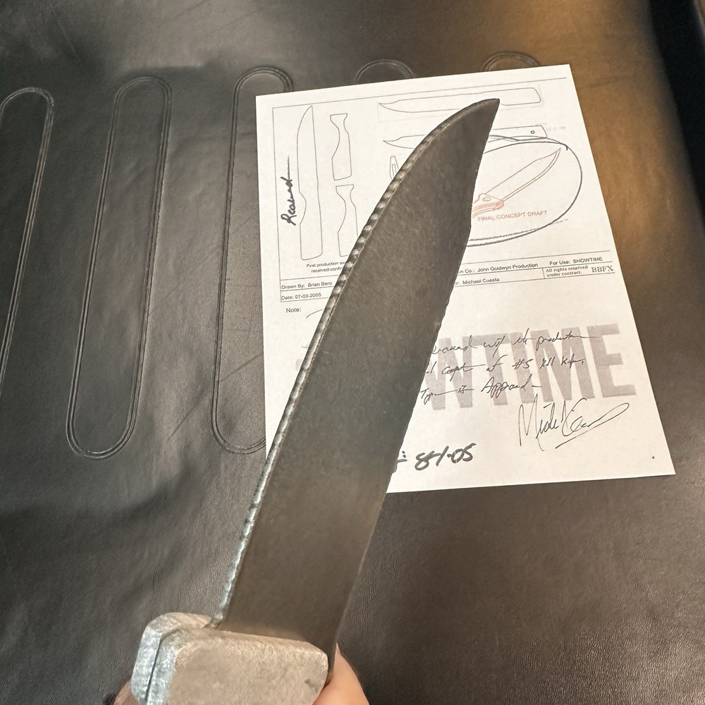 AUTHENTIC Preproduction - Sample Design “Kill Knife” for DEXTER Showtime Series