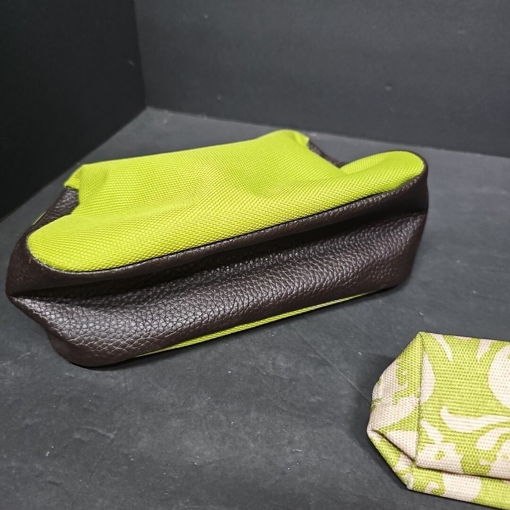 ESTEE LAUDER Lime Green Makeup Cosmetics Bag