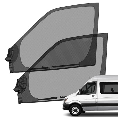 Universal Bug Screen for Front Doors - Fits Promaster, Sprinter, Metris & More