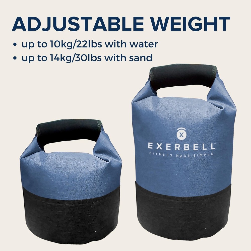 Best Foldable Adjustable Kettlebell 4-30lbs Portable Water Sandbag Functional