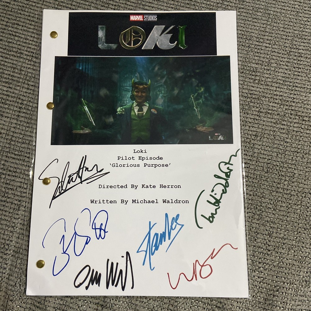 Loki Series Pilot Episode Signed Manuscript Copy