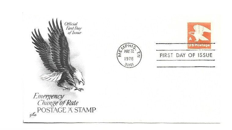 1743 'A' Eagle, coil  ArtCraft, FDC