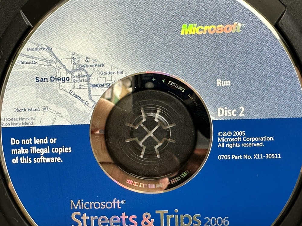 Microsoft Streets & Trips 2006 - 2 Disc Set - VGC