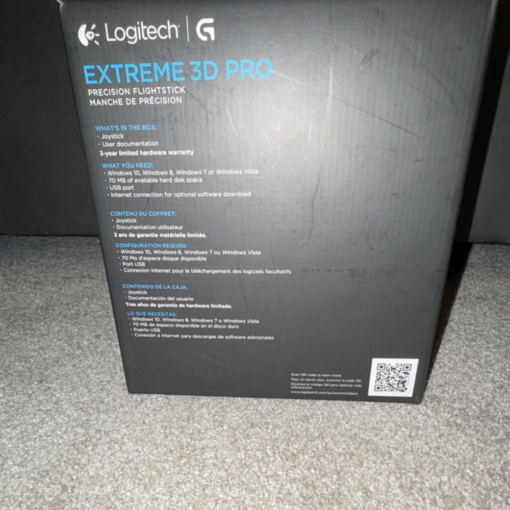 Logitech Extreme 3D Pro Precision Flightstick Wired USB Joystick
