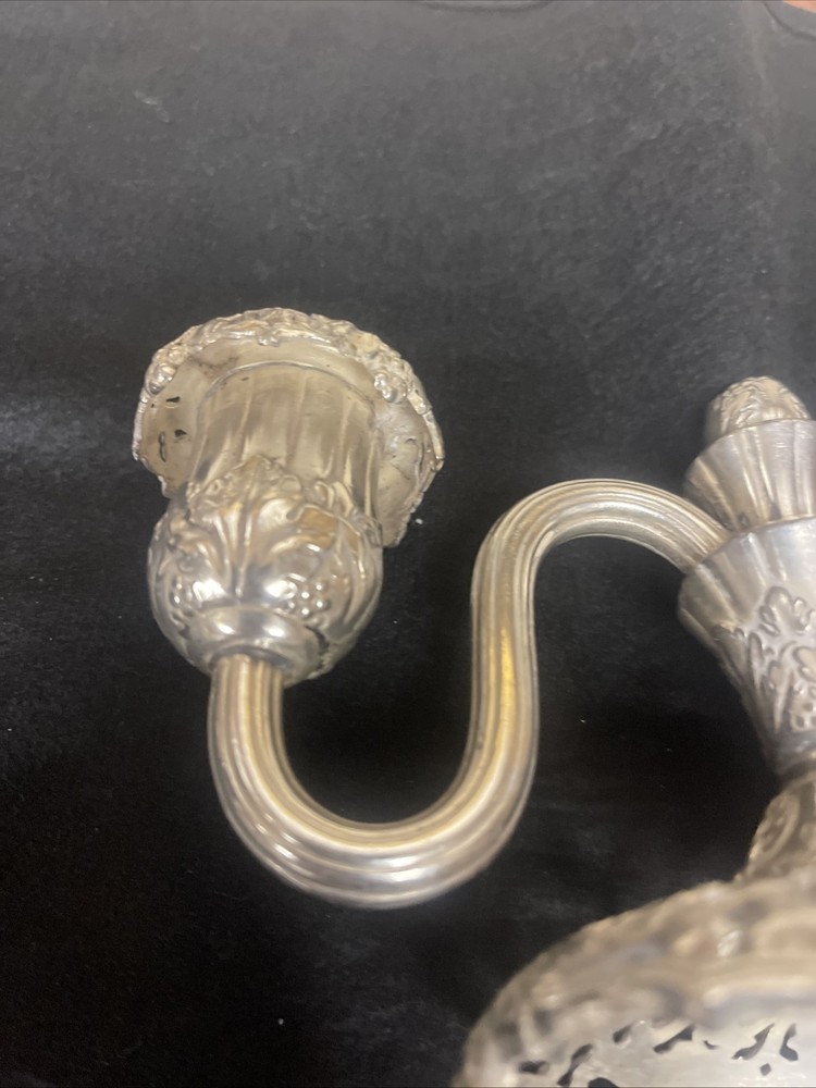 Two Arm Candelabra Silver plated Unbranded