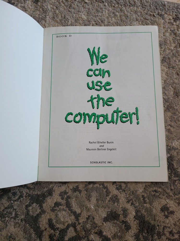 We Can Use The Computer! Book D and E. Great Condition