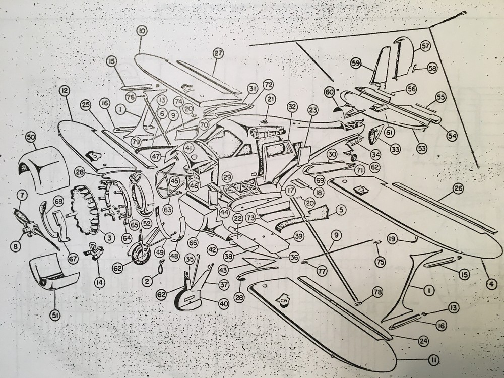 UC-43, GB-2 & Traveller Erection & Service Instructions . aka Staggerwing