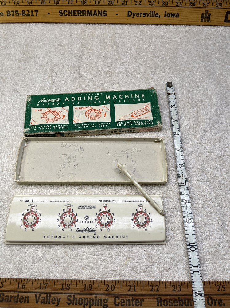 Vintage Automatic Adding Machine by Sterling