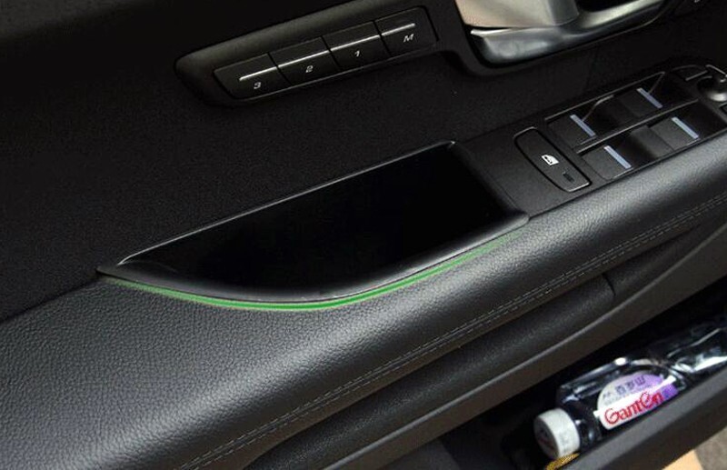 2PCS Plastic Interior Front Door Storage Box For Range Rover Evoque 2012-2015