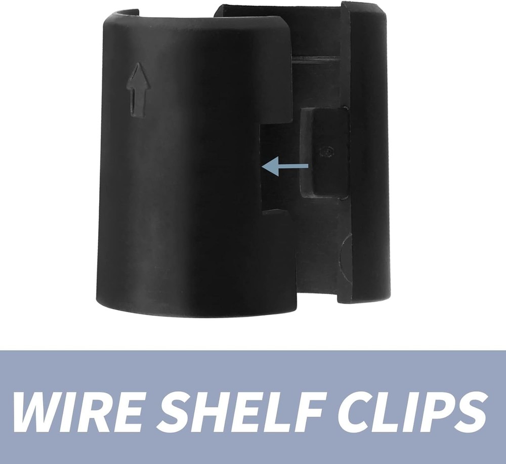 54 Pack Wire Shelf Clips for 7/8 Inch Post, Split Shelving Sleeves Replacements