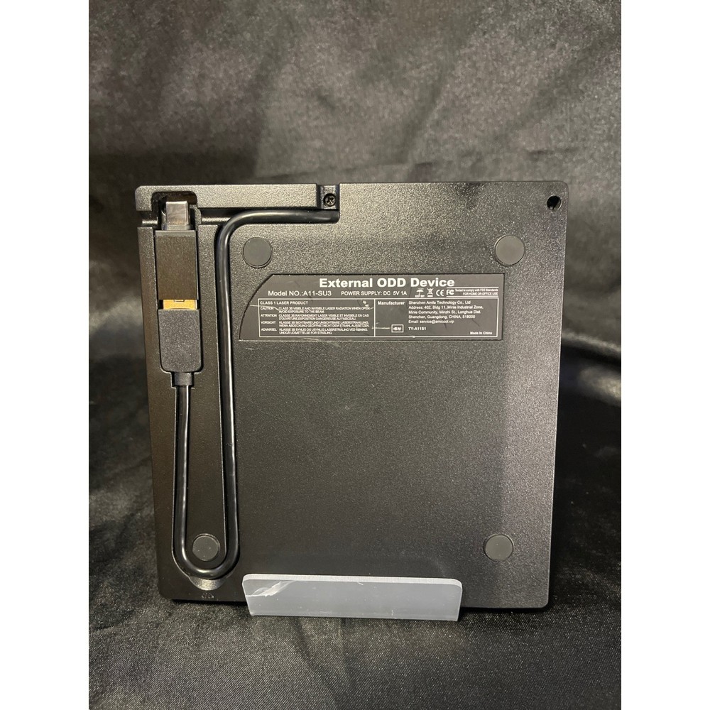 Amicool External DVD Drive USB 3.0 CD ROM RW Burner Writer A11-SU3 untested