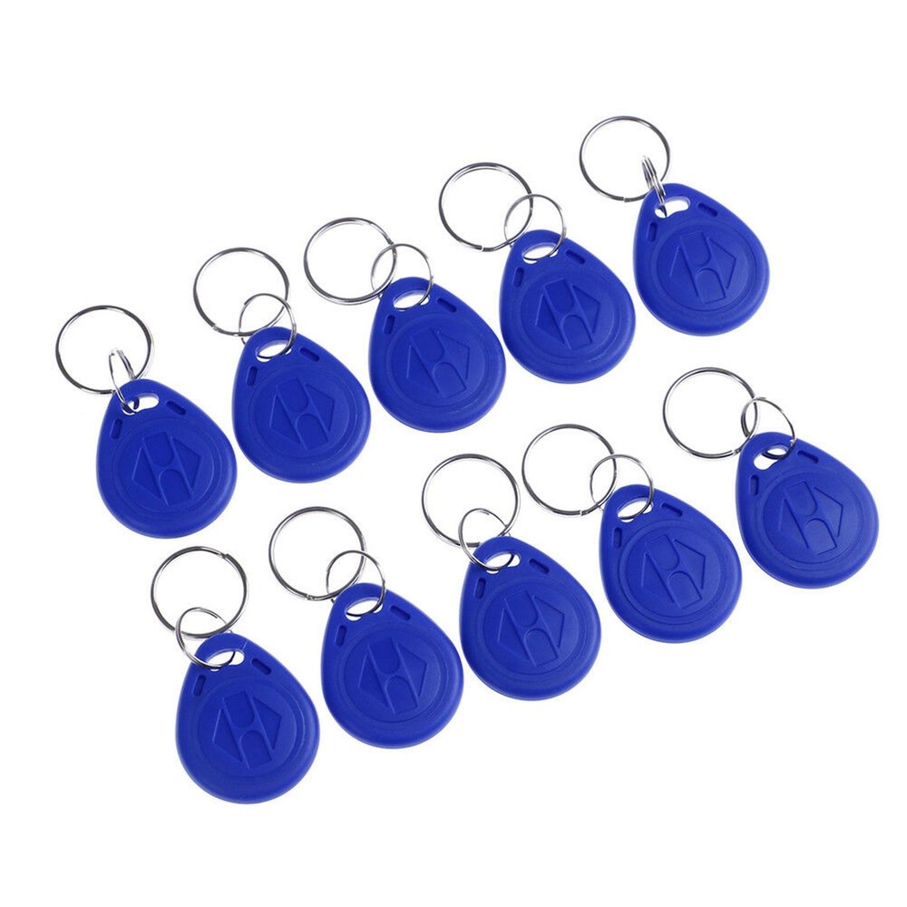 10Pack TK4100 Keychain 125KHZ RFID Proximity ID Card Token Tags Key 64 Bits