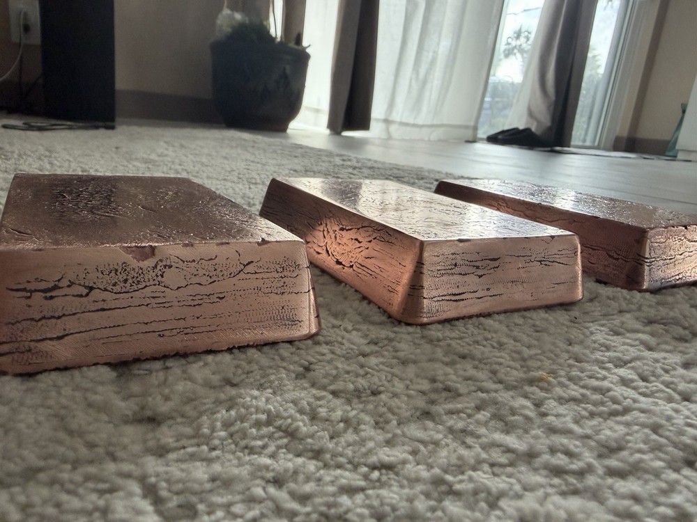 Copper Bars Set of 3 (15 lbs total)