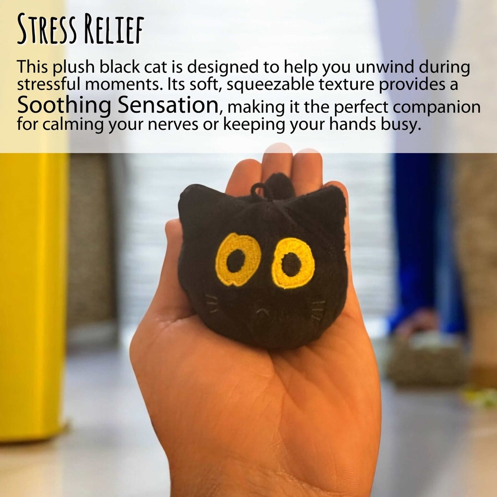 Two Cat toy - Stress Relief - Keychain - Backpack accessory (pack x 2)