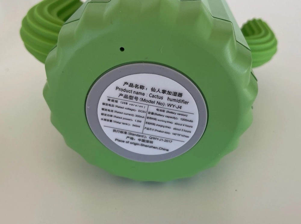 Cactus Wireless Humidifier Rechargeable
