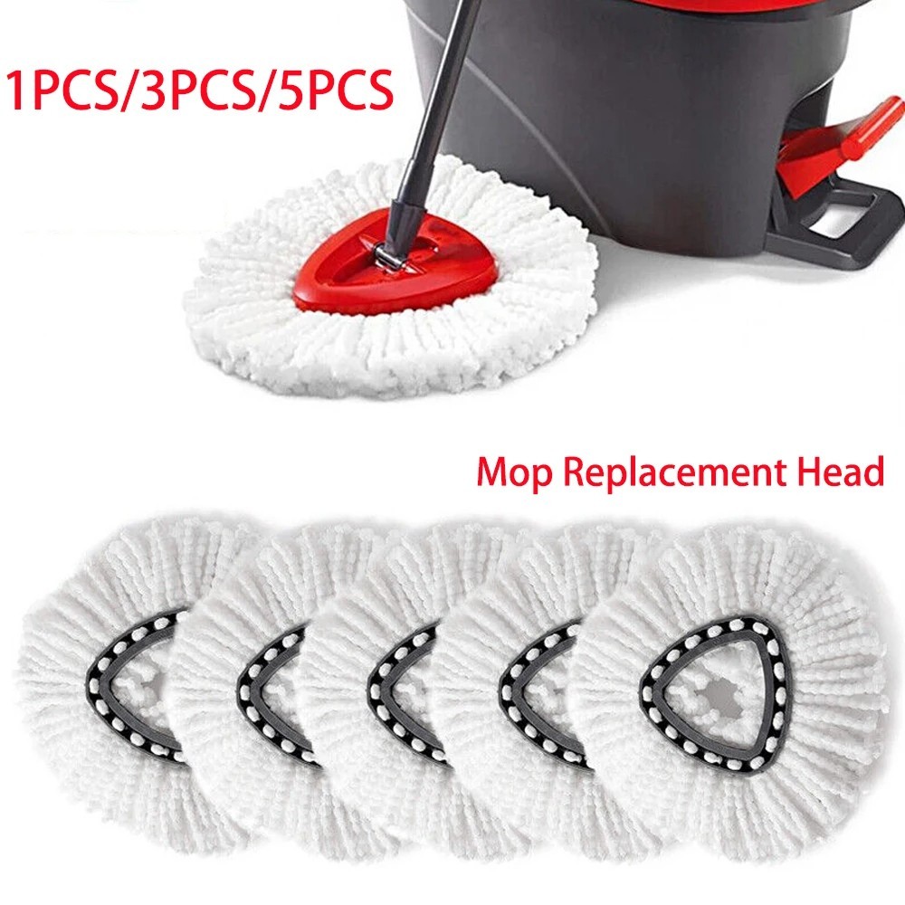 Replacement Microfiber Mop Head Easy Clean Wring Refill For O-Cedar Spin Mop.
