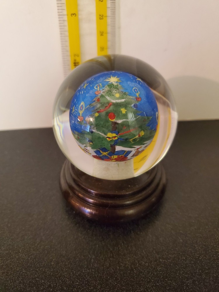 Vintage reverse hand-painted Ball