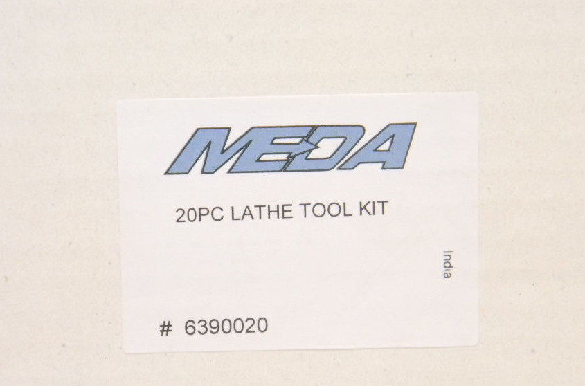 NEW MEDA 20pc LATHE TOOL KIT TOOL HOLDERS, TOOL BITS, BORING BAR 6390020