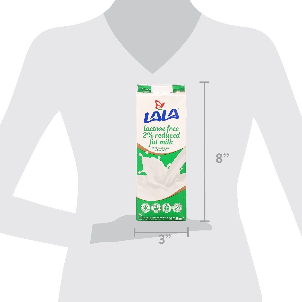 (4 pack) Ultra-Pasteurized Lactose Free Reduced Fat Milk, 32-oz
