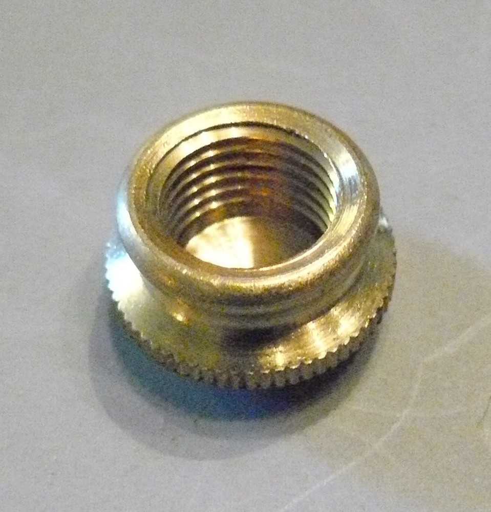 Bracket Cap, Solid Brass, 1/4 IPS (1/2" Inside Diameter) Lamp/Clock Finial BC2