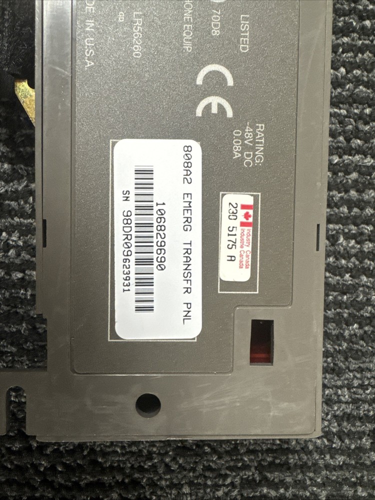 Avaya Lucent 808A Emergency Transfer Panel