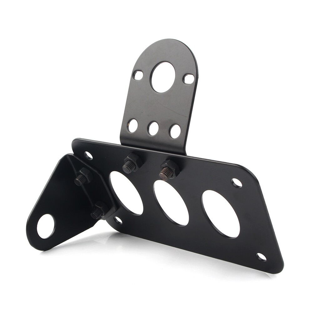 Side Mount Motor Tail Light License Plate Bracket Holder For Harley Choppers US