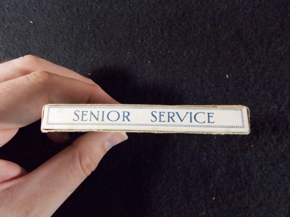 Vintage Senior Service Medium Empty Cigarette Packet Box
