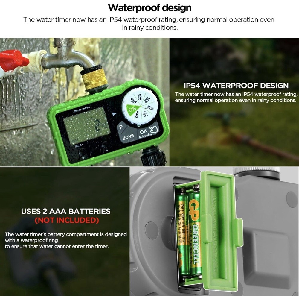 Bietrun Pro 2-zone Digital Water Timer