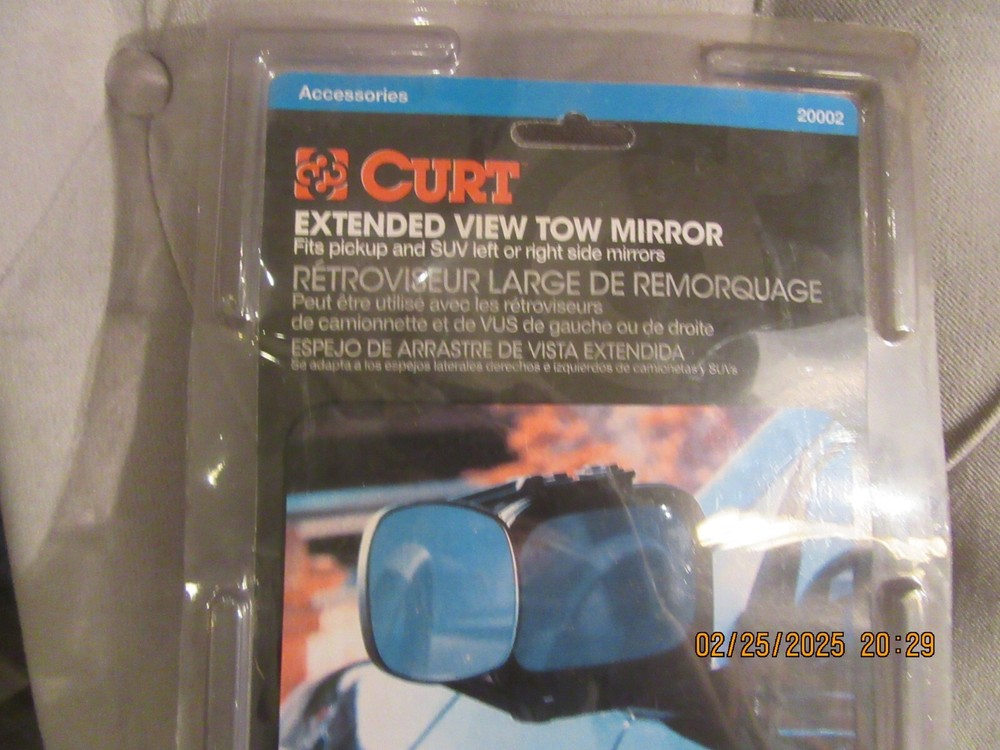 New Curt Extended View Tow Mirror 20002 Perfect Shape!