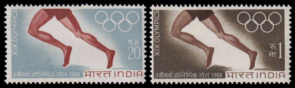 India Scott 471-472 (1968)Mint NH VF C
