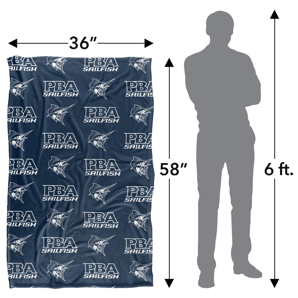 Palm Beach Atlantic University Logo Pattern Silky Touch Super Soft Throw Blanket